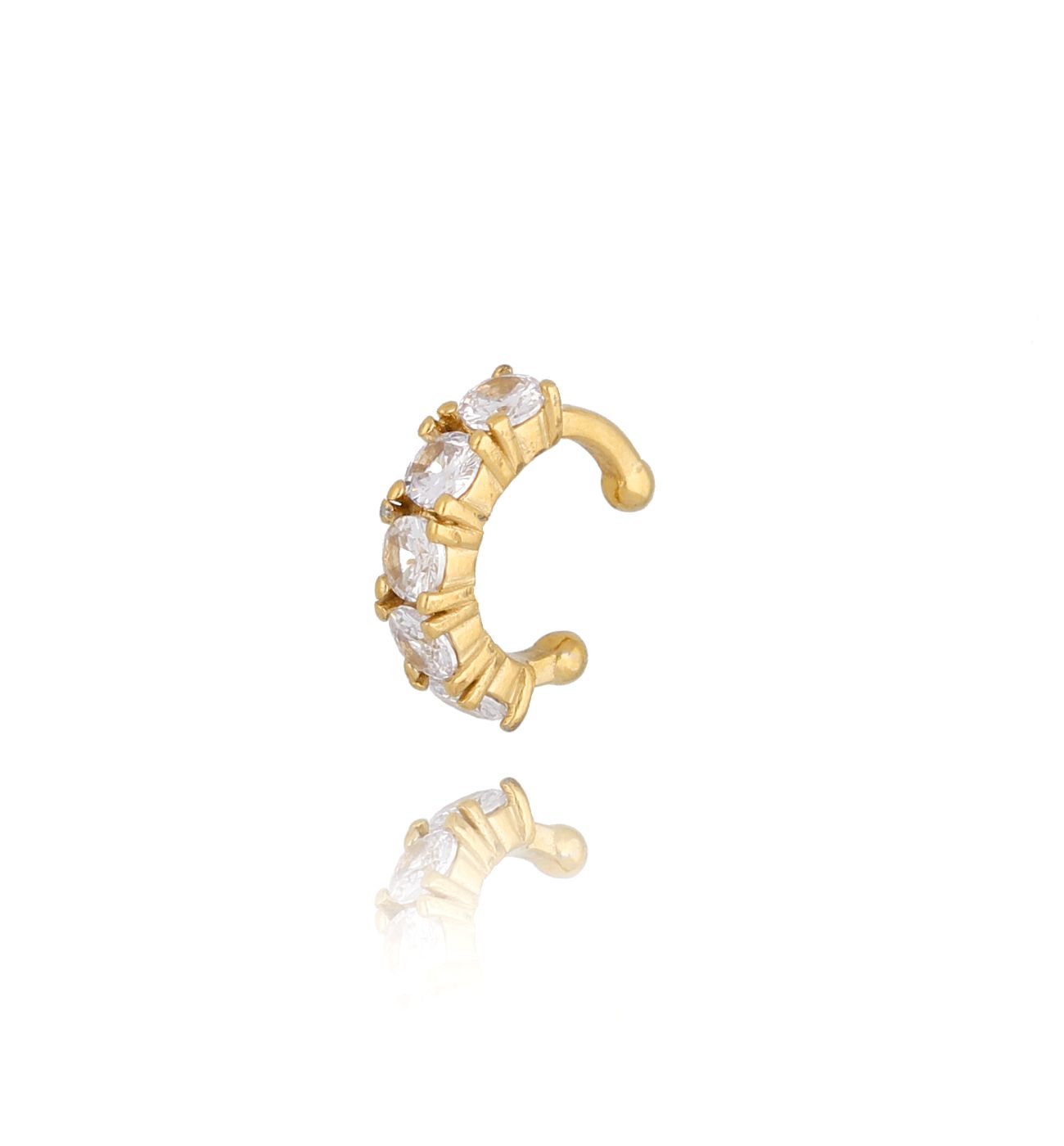 Nausznica złota z cyrkoniami Preferito KSA0465