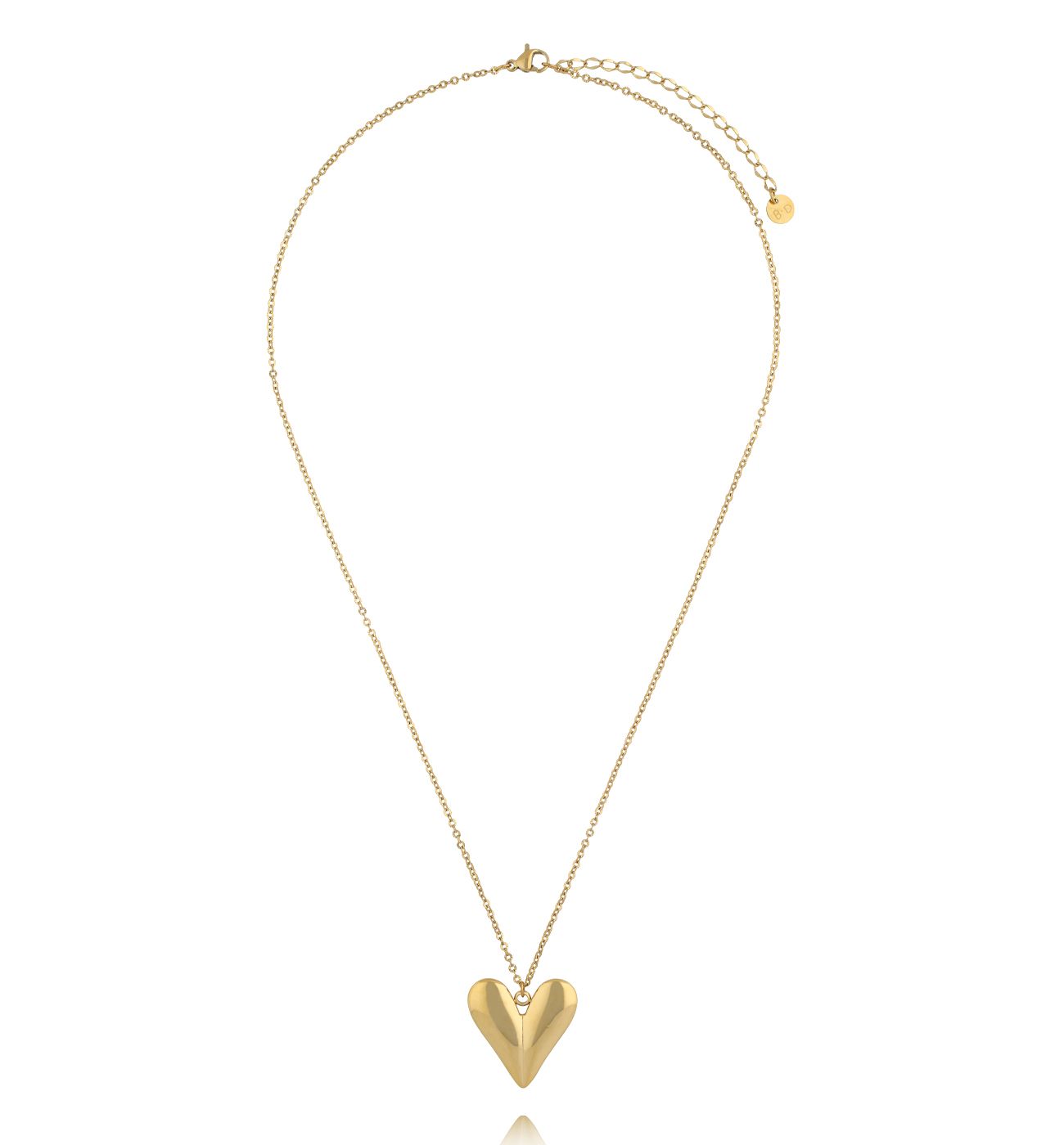 Naszyjnik z sercem złoty NSY0674