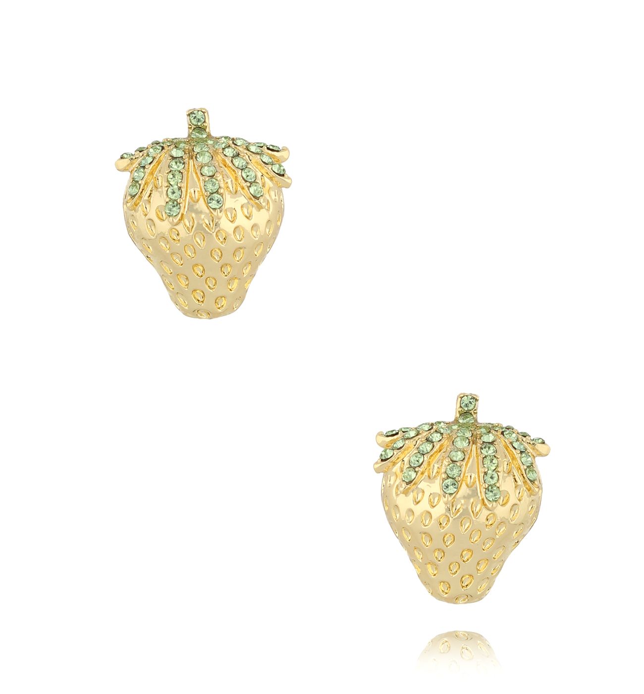 Kolczyki żółte truskawki Yellow Strawberry - By Dziubeka