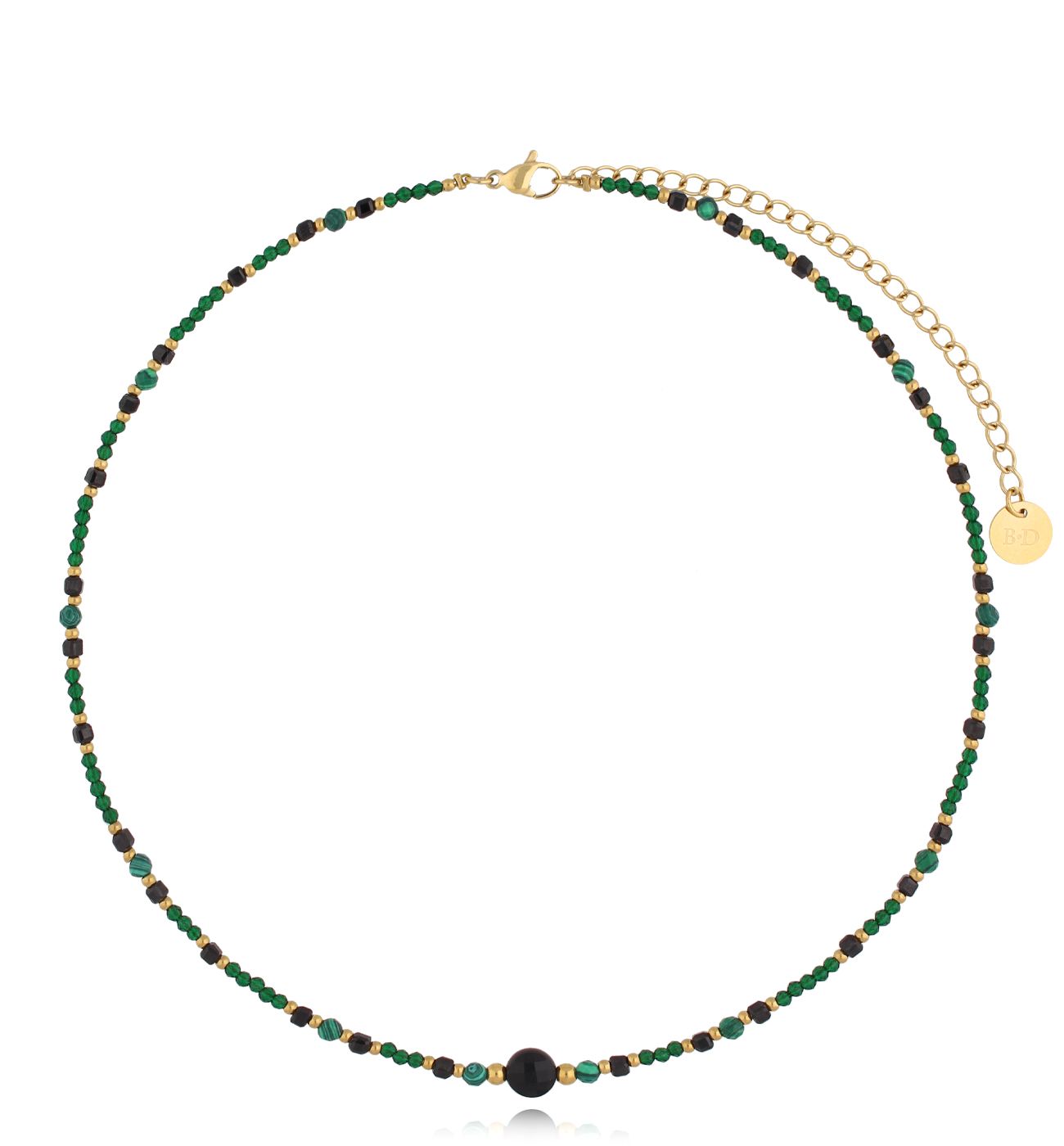 Naszyjnik z malachitami Zuhra NSC0387