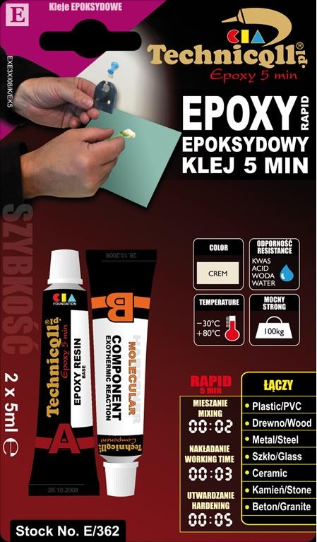 TECHNICQLL KLEJ EPOKSYDOWY 5 MINUT E362 - Petrostar