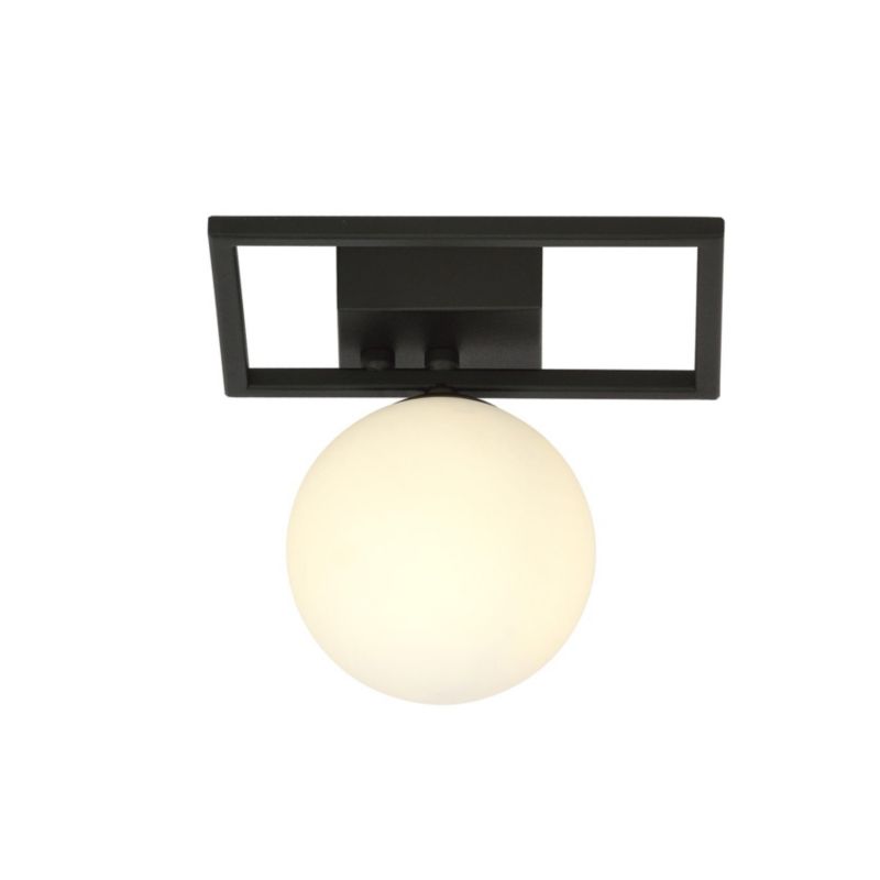 Lampa sufitowa Emibig Imago czarno-biała wym: 21 x 20 cm 1xE14 x 10W 1 szt.
