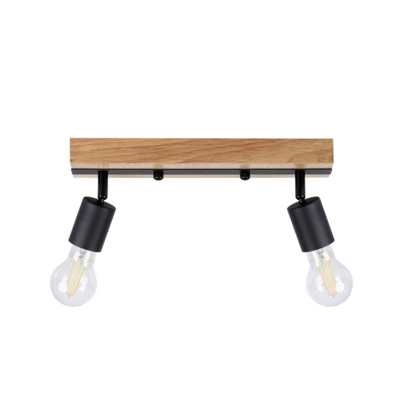 Lampa sufitowa LightLogic LL PRER EL-2I E27 66220 ścienna loft drewniana spot regulacja 1 szt.