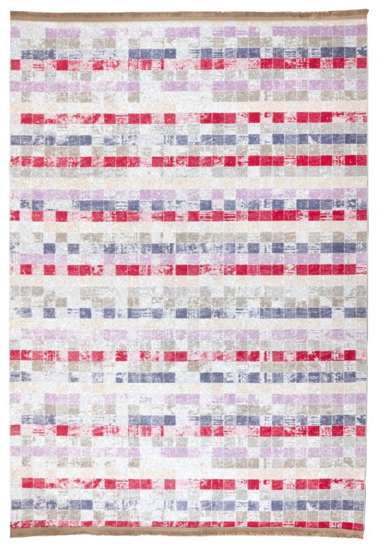 Dywan Multidecor Chantelle 160x230cm kratka shiny różowo-beżowy 1 szt