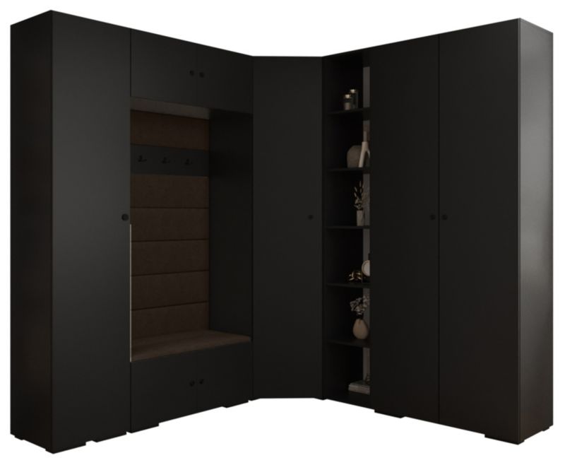 Garderoba do przedpokoju Abiks INOVA 2 Z2 czarny+czarny+manila04 1 szt.