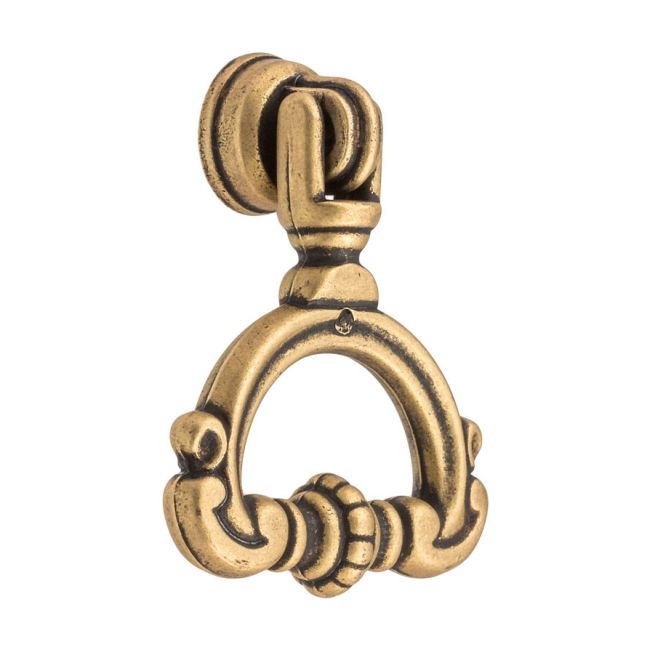 Kołatka meblowa Gamet ZnAl patyna mosiądz