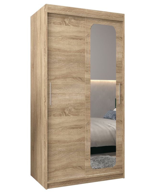 Szafa przesuwna Garderoba Abiks PROMO T2 100 sonoma/sonoma 1 szt.