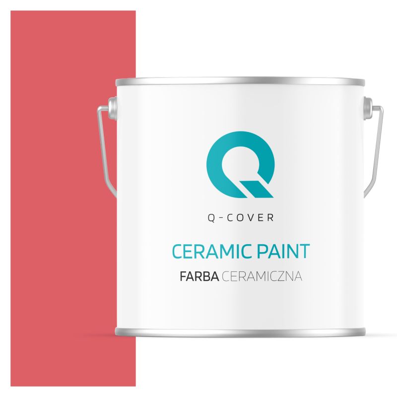 Farba Ceramiczna Do Ścian i Sufitów Q-Cover Czerwony H3525 Głęboki Mat 5L