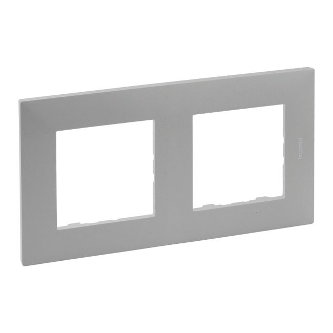 Ramka podwójna Legrand Niloe Step aluminium