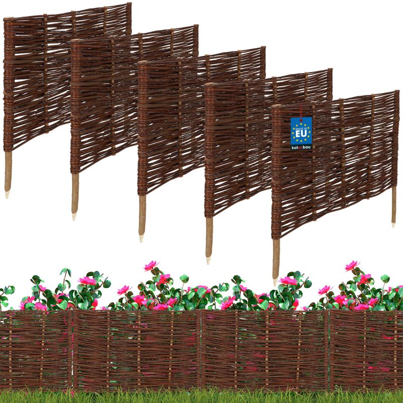 Płotek ogrodowy KOTARBAU wiklinowy 60x40 cm 5 szt.