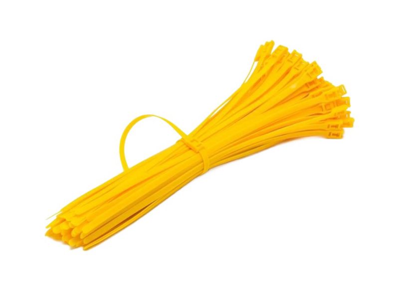 Opaska Zaciskowa Neopak zamek płaski 400/8mm Żółta 100 szt.