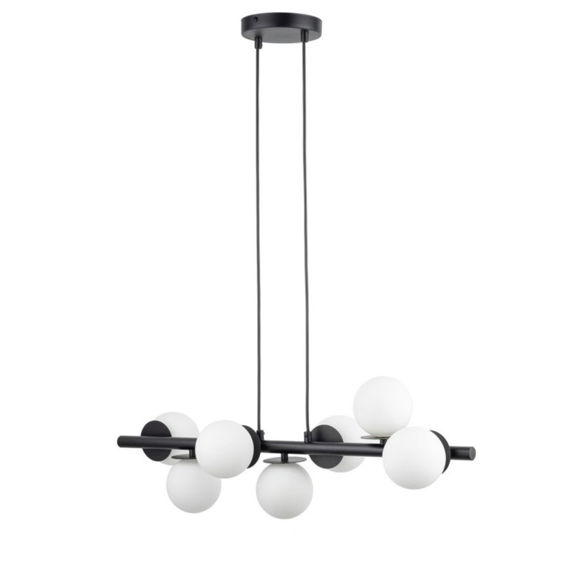 Lampa wisząca Sigma Lighting Avola 7064 czarno-biała dekoracyjna 7xG9 x 1 szt.