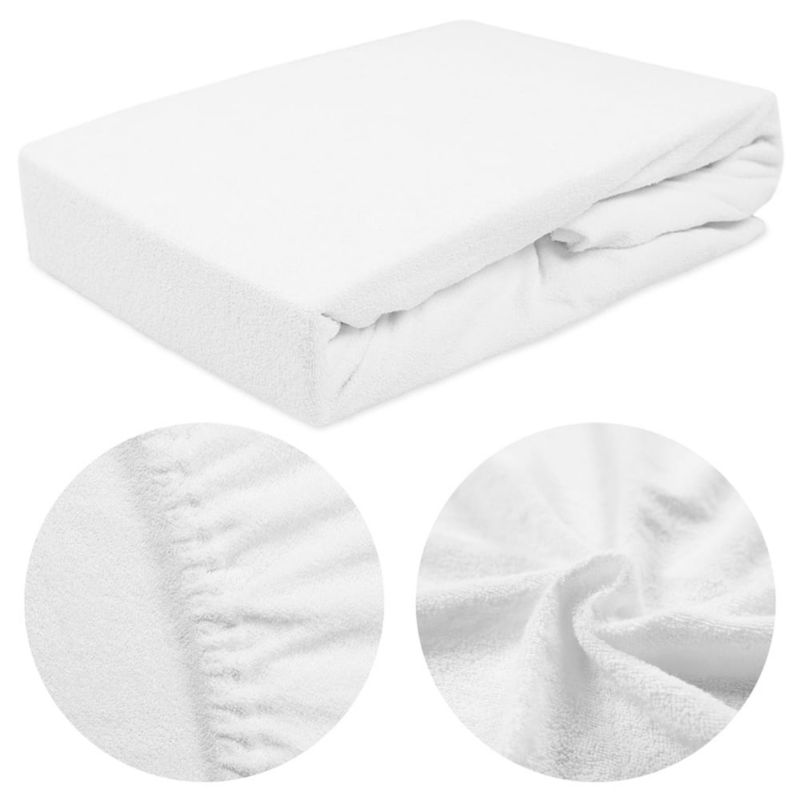 Prześcieradło frotte z gumką Darymex 90x200 kolor biały 1 szt.