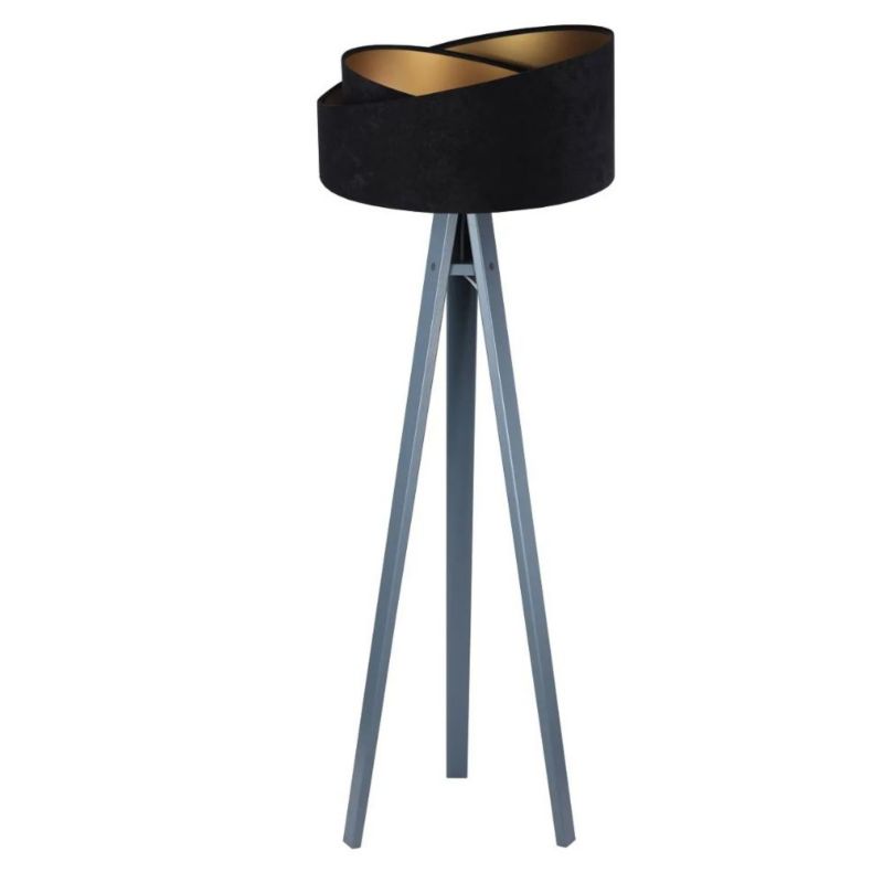 Lampa Bps Koncept stojąca GEMSTONE czarna/złota/szara 1 szt