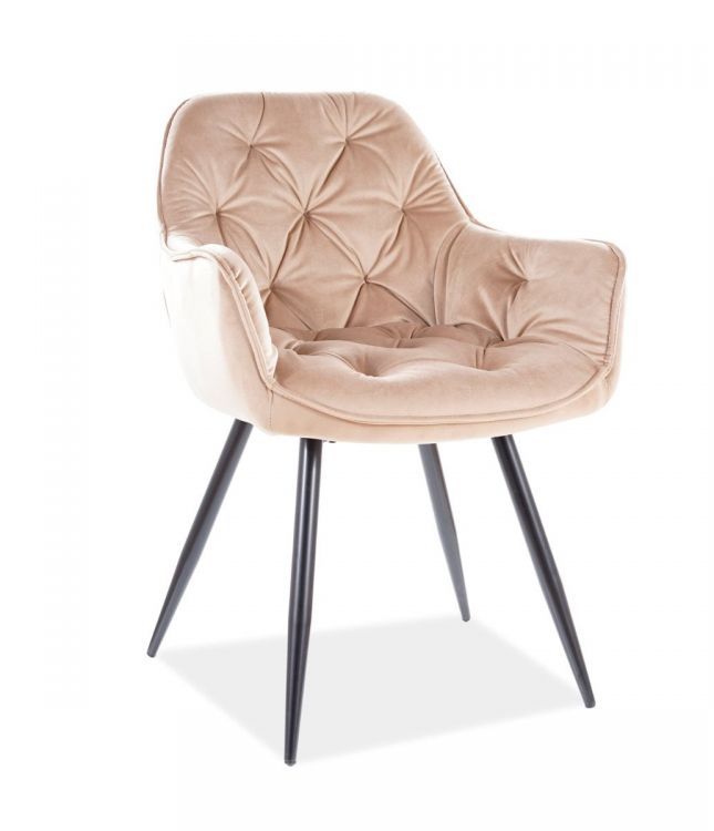 Krzesło Signal CHERRY VELVET beżowe 1 szt