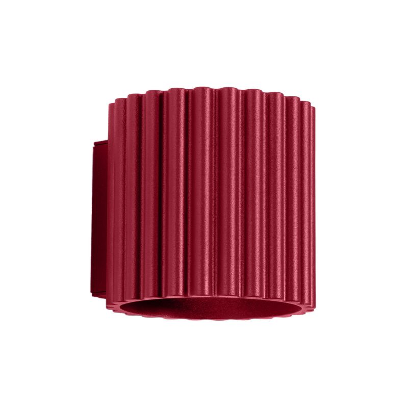 Kinkiet Sollux Lighting AURA nowoczesny burgundowy 1xG9x10W wym:10x10x12cm IP20 -1 szt.