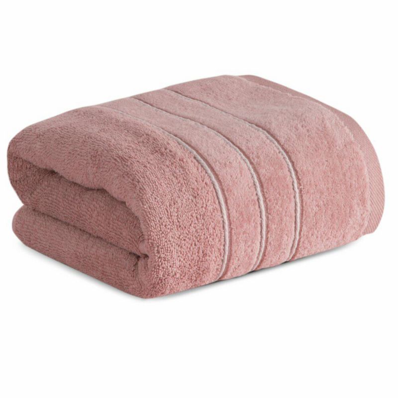 Ręcznik kąpielowy Sibel/05 Eurofirany 70x140 cm różowy szybkoschnący miękki 1 szt.
