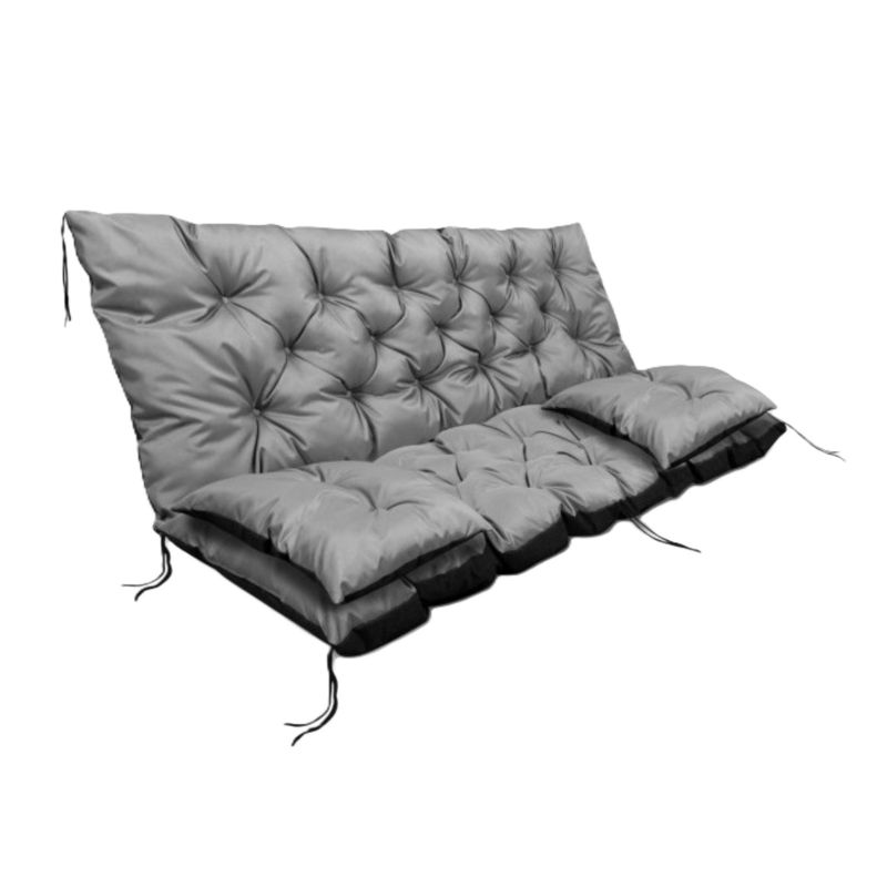 Poduszka ogrodowa Aio Factory wodoodporna na ławkę huśtawkę i 2 poduszki szara 150x60x50 cm 1szt