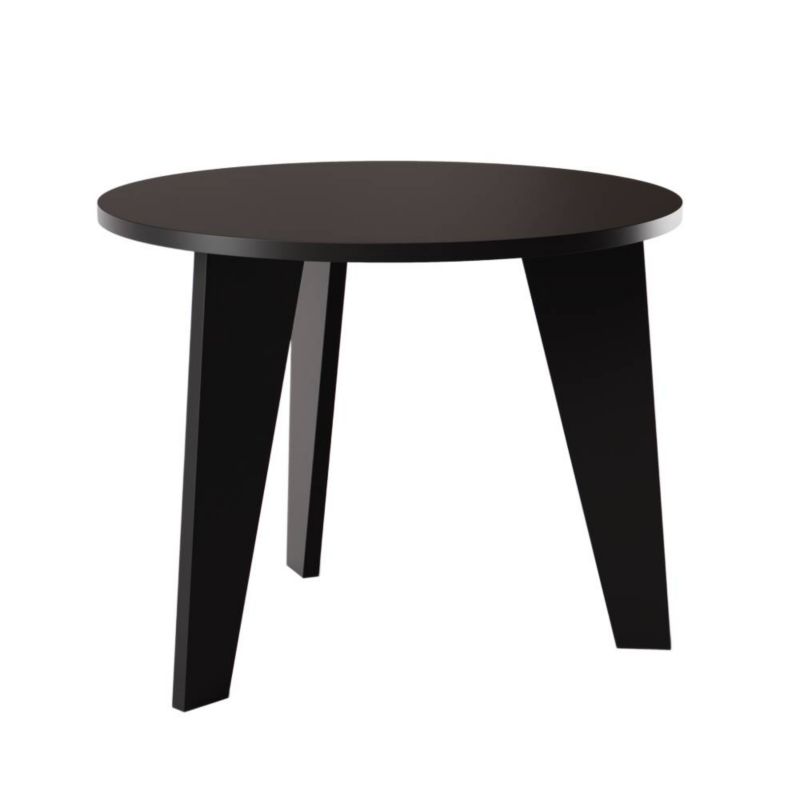 Stół KOLM okrągły fi 90 cm ROSE Czarny 1szt.