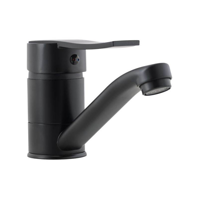 Bateria umywalkowa Kuchinox stojąca MADERA Ruchoma wylewka czarna 1 szt.