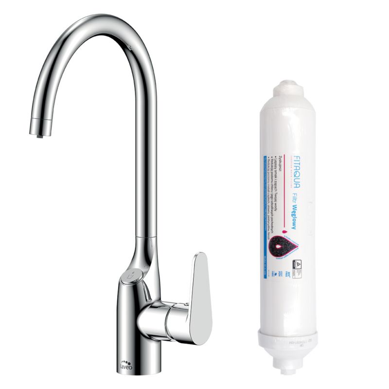 Bateria zlewozmywakowa Claro z systemem filtrów chrom