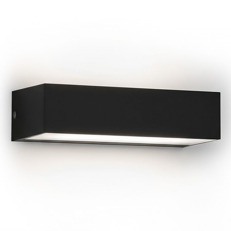 Kinkiet ogrodowy HOROZ kinkiet ścienny 9W, 450lm, 4200K, IP65, czarny, ANDIZ 1szt.