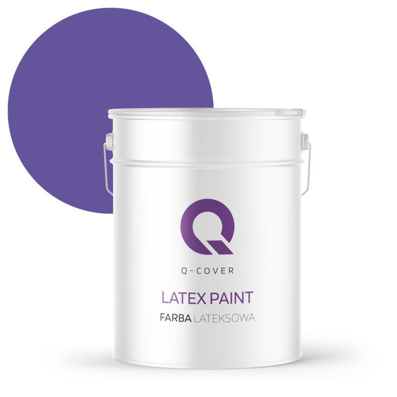 Farba Lateksowa Do Ścian i Sufitów Q-Cover Purpurowy H2711 Głęboki Mat 10L