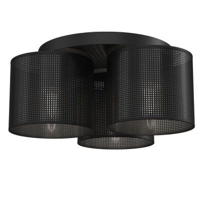 Lampa sufitowa wisząca Luminex Loft Shade czarny mat wym: 18 x 45 x 45 cm 3xE27 x 15W 1 szt.