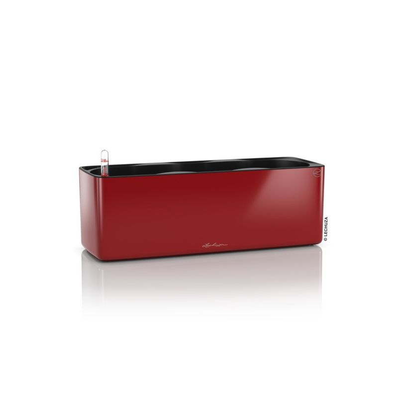 Doniczka Lechuza Do Domu Ogrodu CUBE Glossy Triple Czerwona Połysk 1 szt