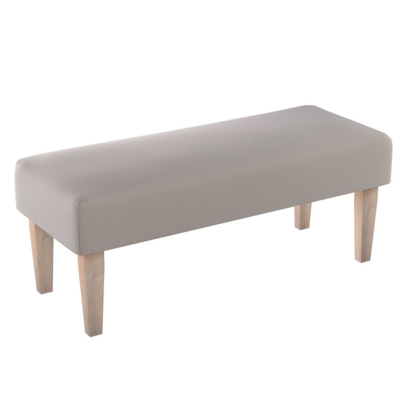 Ławka Dekoria 100 x 40 x 40 cm beżowy welwet 1 szt.