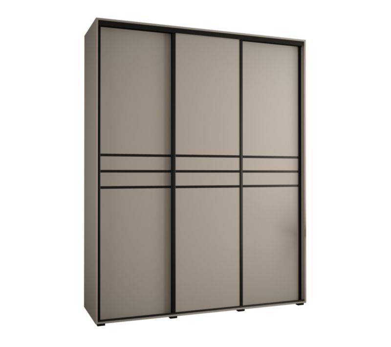 Szafa przesuwna Abiks 60 wysoka Dakota 10 200 kaszmir+kaszmir+czar 1 szt