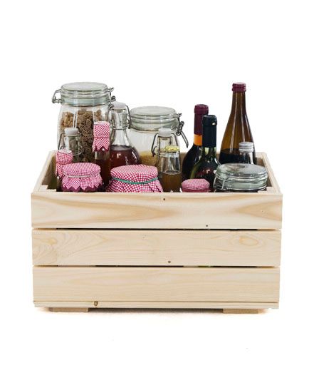 Skrzynka drewniana MODO24 naturalne drewno 48x42,5 cm eko 1 szt.