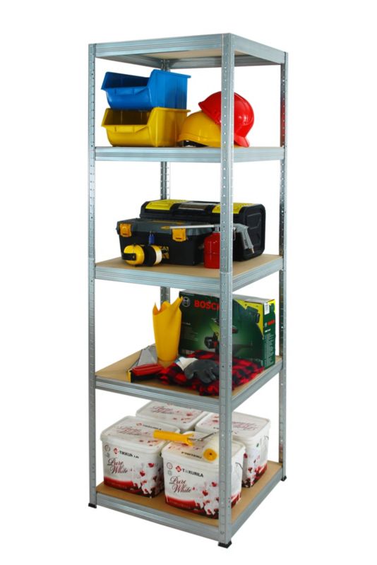 Regał metalowy MODO24 magazynowy stojak ocynkowany helios 180x40x40cm 5 półek po 175 kg 1 szt.