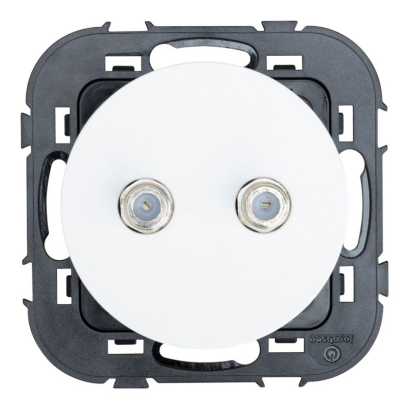 Gniazdo TV przejściowe Jacobsen Espen białe