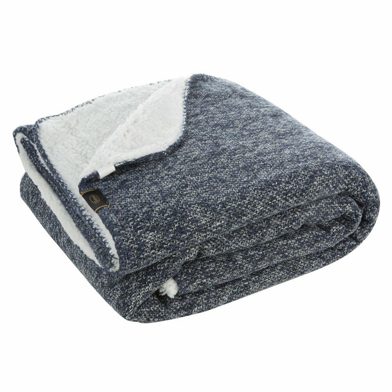 Koc Panda Eurofirany 150x200 cm Dwustronny Granatowy miękki 1 szt.