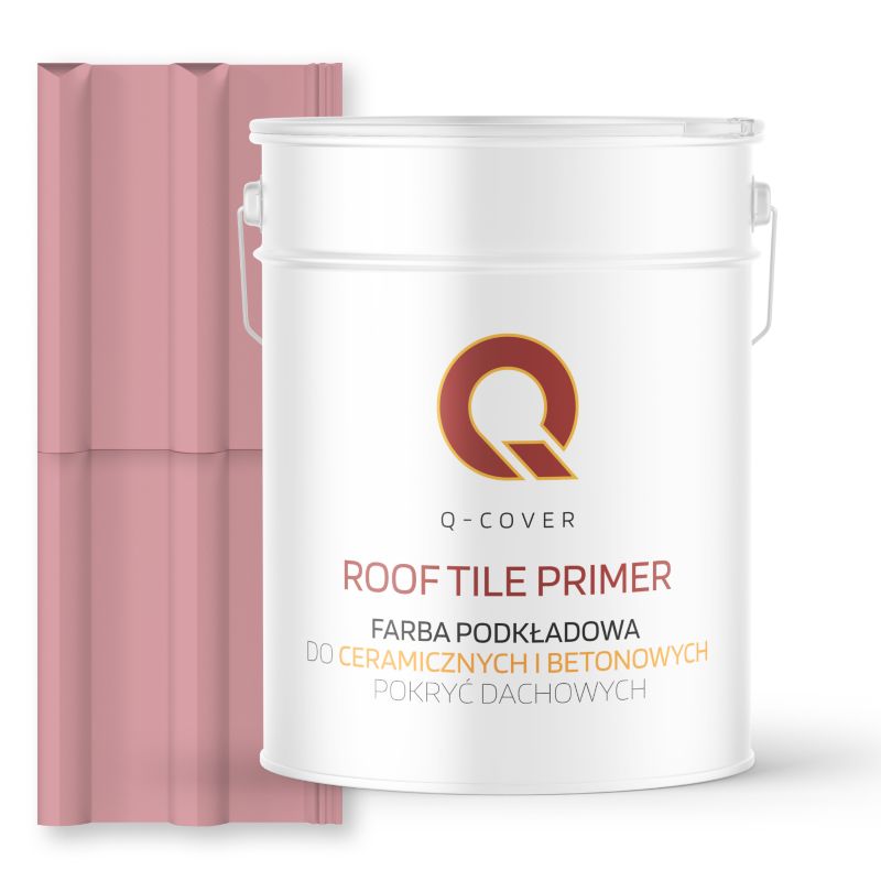 Farba Podkładowa do Dachów Ceramicznych i Betonowych Pokryć Dachowych Q-Cover Różowy jasny RAL3015 10L
