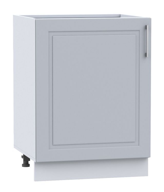 Szafka kuchenna stojąca 60 Stolkar NATALIA D60 P/L jasnoszara mat 1 szt