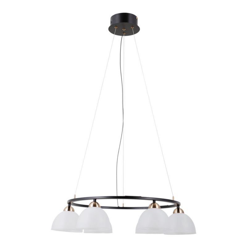 Lampa wisząca Italux MONTIELA czarna matowa 6 x LED 30W 1544lm wym:120x63x63cm IP20 -1 szt.