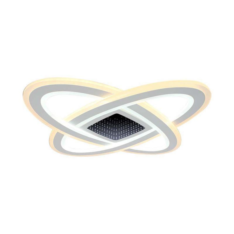 Lampa sufitowa wisząca V-TAC Vt-7962 biała wym: 9 x 62 x 62 cm wbudowany LED 130W 1 szt.