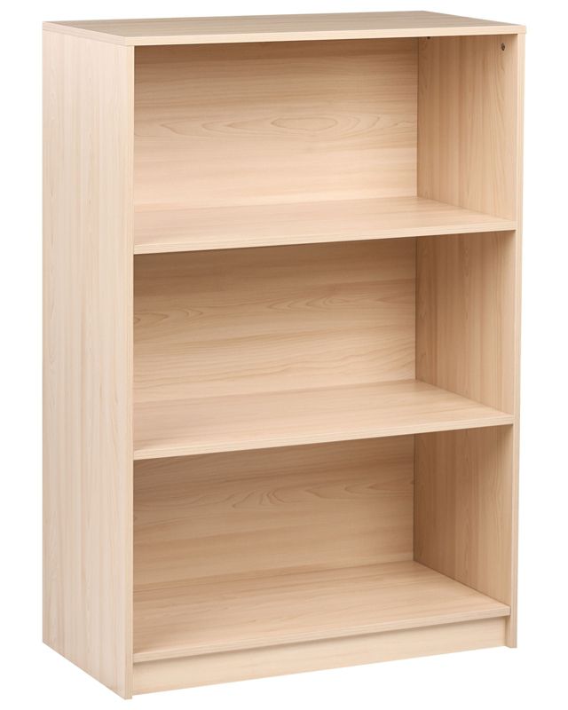 Regał na książki 3 półki Zehna 117 cm Jasnobrązowy 1 szt.