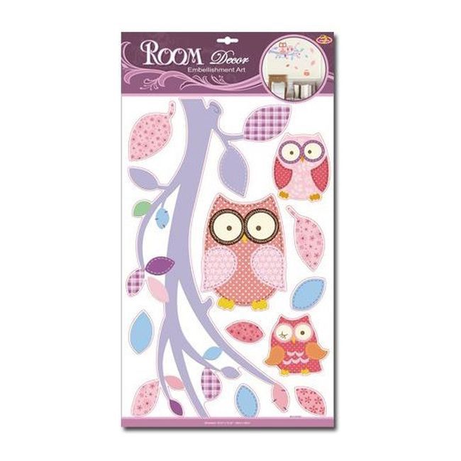 Dekoracja Sowy różowe