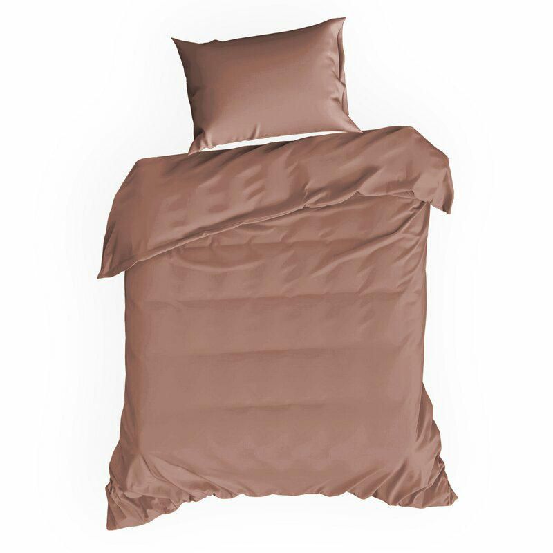 Pościel Nova3 Eurofirany 140 x 200 cm bawełna satynowa czerwony odcień Marsala 1 kpl.