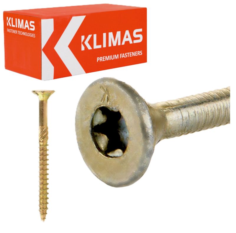 Wkręty konstrukcyjne Klimas WKCS ocynkowane do drewna 3,5x50 mm 400szt