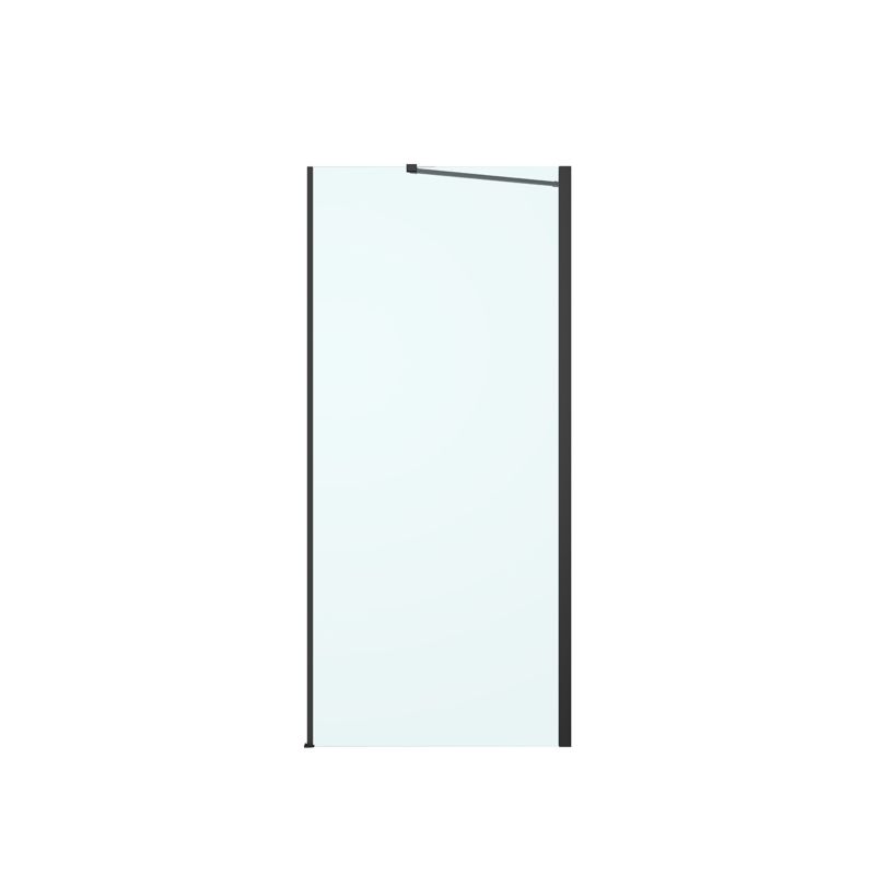 Ścianka prysznicowa Oltens Hallan 100 cm czarny mat szkło przezroczyste SmartClean 1 szt.