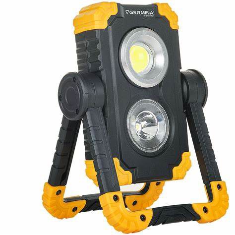 Naświetlacz LED GERMINA przenośny z akumulatorem 10W 4000K 1000lm powerbank 1szt.