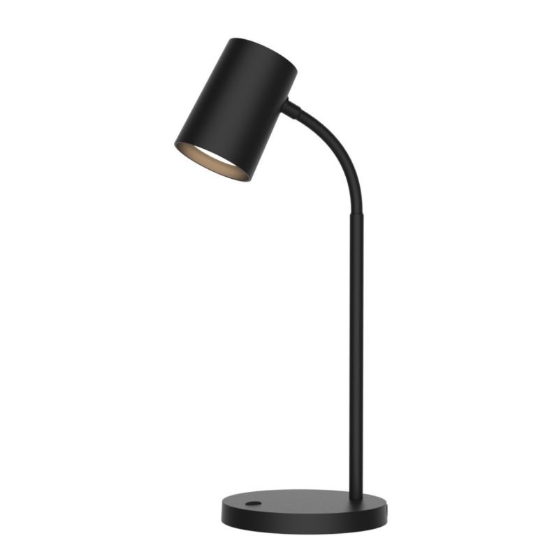 Lampka biurkowa Polux Felix czarna 1 x GU10 x 9W IP20 wym: 36.5 x 14.2 x 14.2 cm metal - 1 szt.