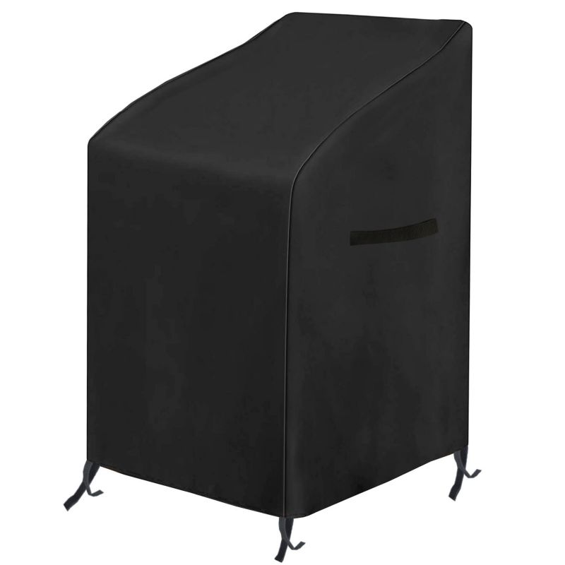 Pokrowiec na krzesła ogrodowe Ferocity 65x120cm czarny 1 szt.