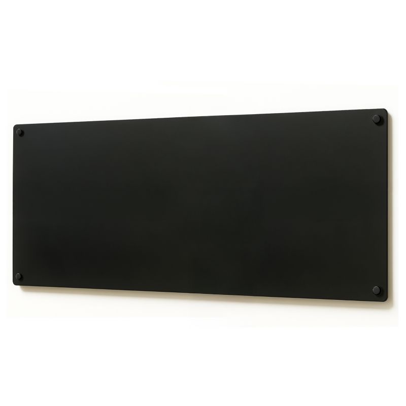 Tablica Metalowa Na Ścianę Wallfluent Tablica Magnetyczna na Zdjęcia i Notatki 30x70 cm Czarna 1szt.