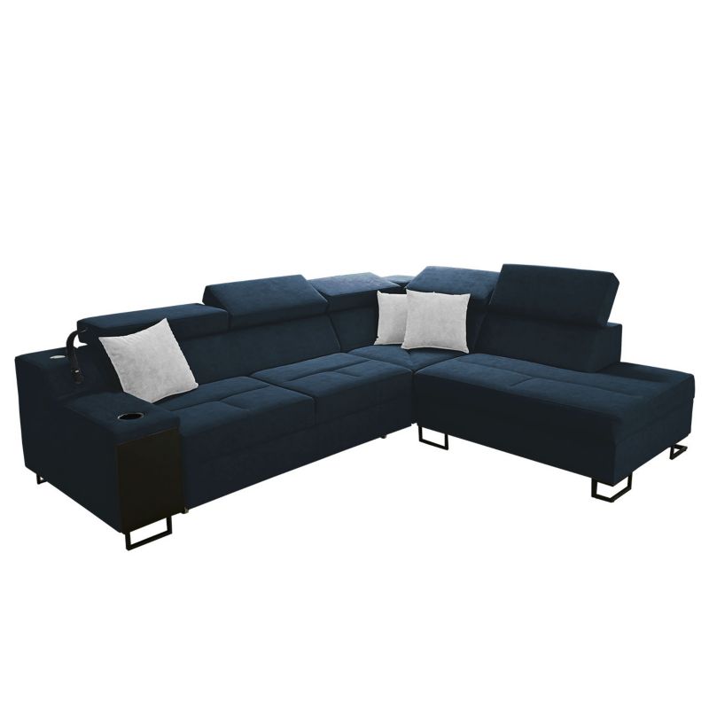 Narożnik z barkiem MIRJAN 24 Alicante VII prawy szafirowy + platynowy 1 szt.