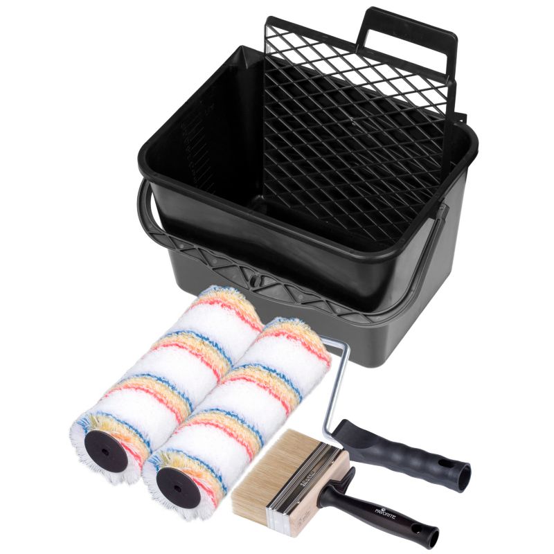 Zestaw malarski FAVORITE, BIG nr 25, wałek Fasada 25 cm, do farb akrylowych, emulsyjnych, silikonowych, 6 elementów